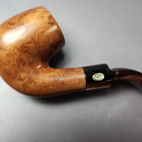 GBD Virgin 9456 Smooth Bent Billiard Estate Briar Pipe, English Estates - Image 2