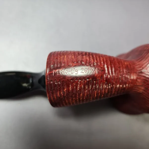 Manfred Hortig Rusticated Freehand Estate Briar Pipe, Unsmoked, 9mm - Image 2