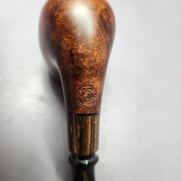MBSD Briars by Piero Vitale Smooth Brandy w/ Zebrawood Briar Pipe, New - Image 2