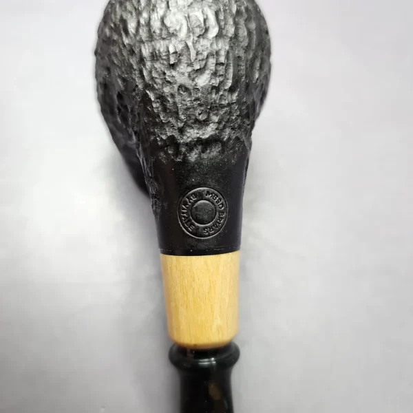 MBSD Briars by Piero Vitale Rusticated Brandy w/ Olivewood Briar Pipe, New - Image 2