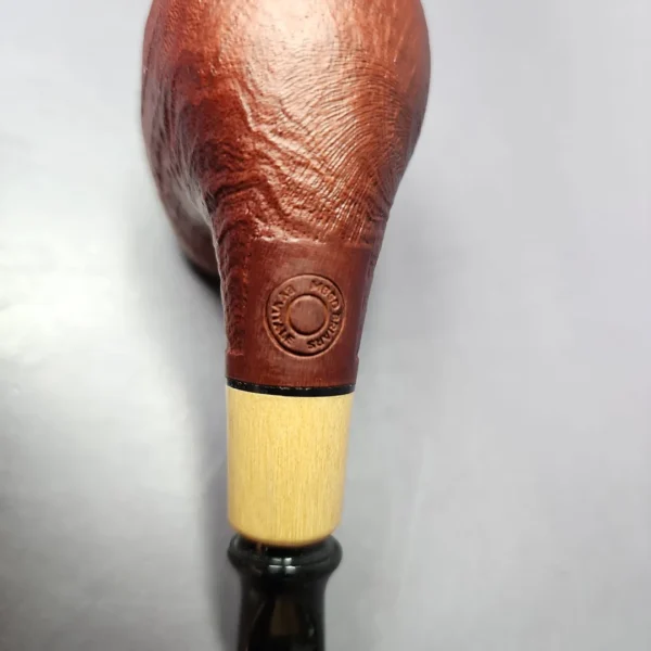 MBSD Briars by Piero Vitale Sandblasted Brandy w/ Olivewood Briar Pipe, New - Image 2