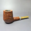 RD Pipes by Ron Powell Sandblasted Brandy w/ Aluminum Briar Pipe, New - Image 2