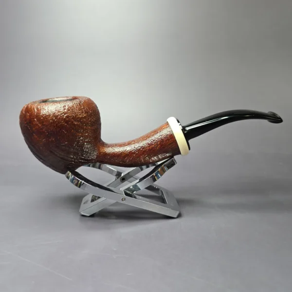 RD Pipes by Ron Powell Sandblasted Acorn w/ Ivorite Briar Pipe, New - Image 2