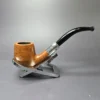 WDC Sterling Hand Made Army Mount Bent Billiard Estate Briar Pipe, American Estates - Image 2