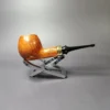 Mina Pipes Smooth Apple w/ Brass Estate Briar Pipe, Unsmoked - Image 3