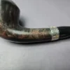Nording Silver Classic Smooth Rhodesian Horn Estate Briar Pipe, Unsmoked - Image 3