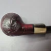 Mina Pipes Sandblasted Belge w/ Horn Estate Briar Pipe, Unsmoked - Image 3
