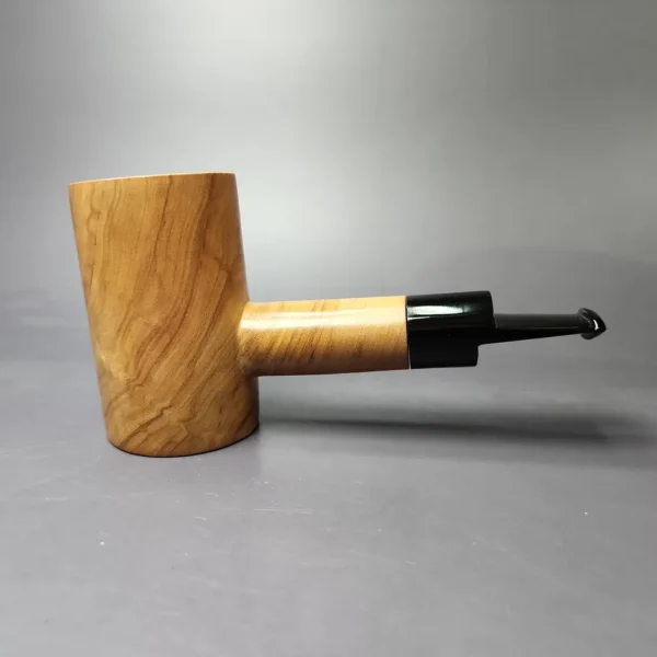 Mario Grandi XL Smooth Poker Estate Olive Wood Pipe, Italian Estates - Image 3