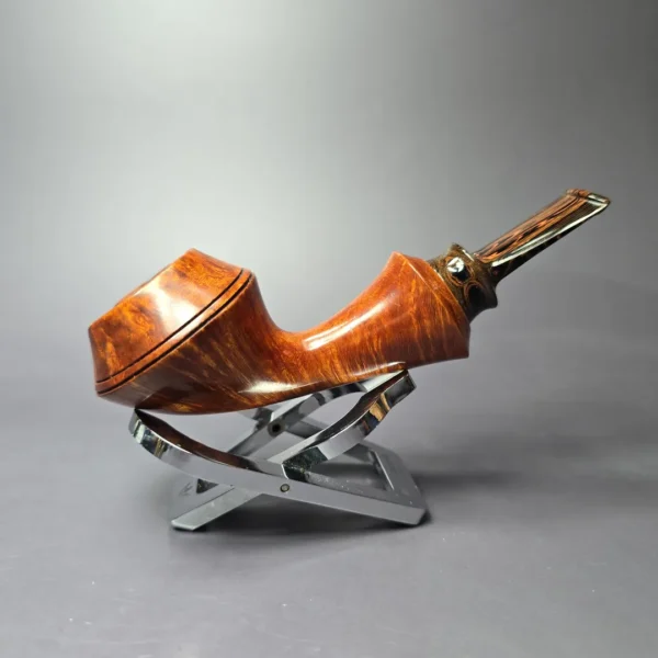 SU Pipes Smooth "Bo Nordh Bulldog" Handmade Briar Pipe, New - Image 3