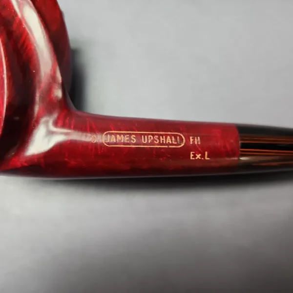 James Upshall S Grade EXL Spiral Billiard Estate Briar Pipe, English Estates - Image 3
