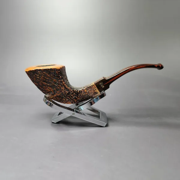 Stanwell Nordic 204 Sandblasted Panel Horn Estate Briar Pipe, Danish Estates - Image 3