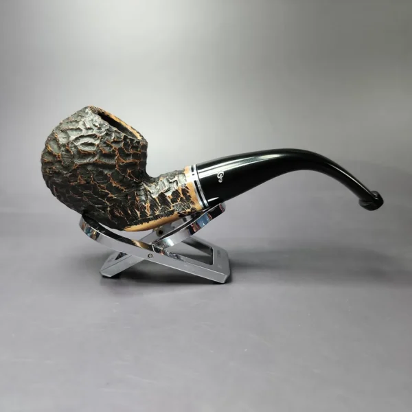 Peterson Dublin Filter XL02 Rusticated Apple Briar Pipe, Fishtail, New, 9mm - Image 3