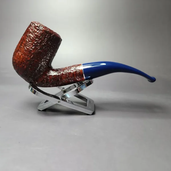 Savinelli Unica U61 Rusticated Bent Billiard Briar Pipe, 6mm, New - Image 3