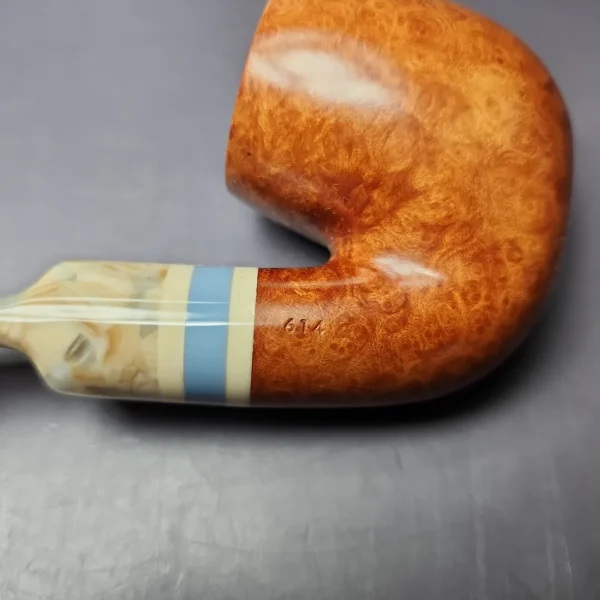 Savinelli Sasso 614 Smooth Bent Billiard Briar Pipe, New, 6mm - Image 3
