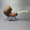 Nording Giant B XL Smooth Bent Billiard w/ Silver Estate Briar Pipe, Unsmoked - Image 2