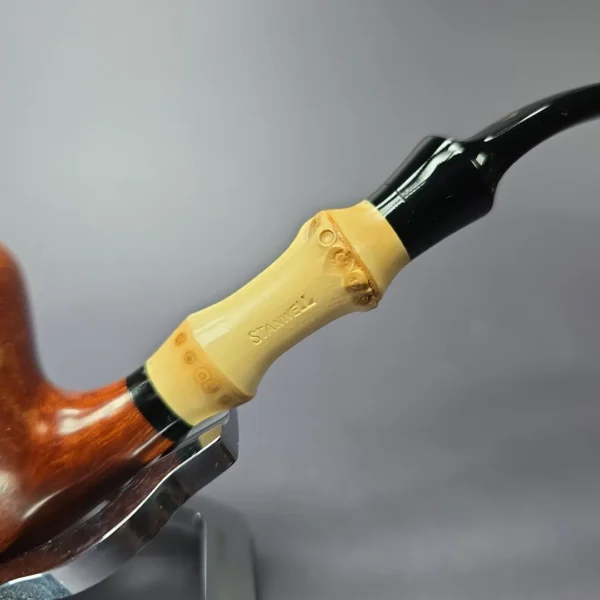 Stanwell Smooth Peewit w/ Bamboo Estate Briar Pipe, Unsmoked - Image 3