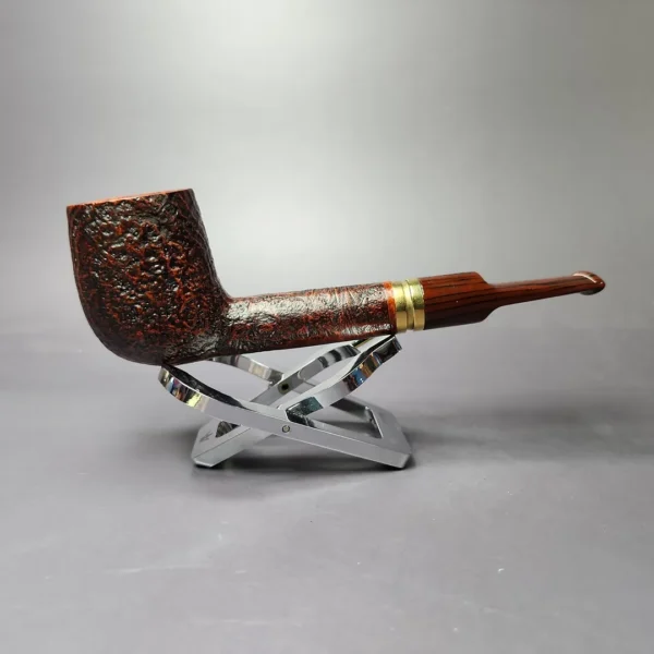 Caesare Barontini Padua 02 Sandblasted Lovat Estate Briar Pipe, Unsmoked, 9mm - Image 3