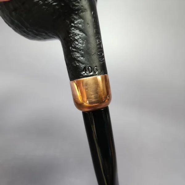 4th Generation Klassisk 406 Sandblasted Prince Estate Briar Pipe, Unsmoked - Image 4
