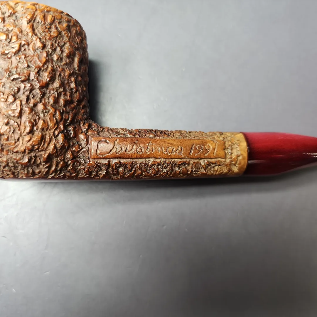 Sam Martin Christmas 1991 Carved Liverpool Estate Briar Pipe, American Estates - Image 3