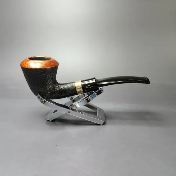 Brebbia Gemma 88 Sandblasted Dublin Estate Briar Pipe, Italian Estates - Image 3