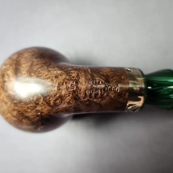 Rinaldo Triade Titiania YYY (3) Smooth Apple Estate Briar Pipe, Unsmoked - Image 3