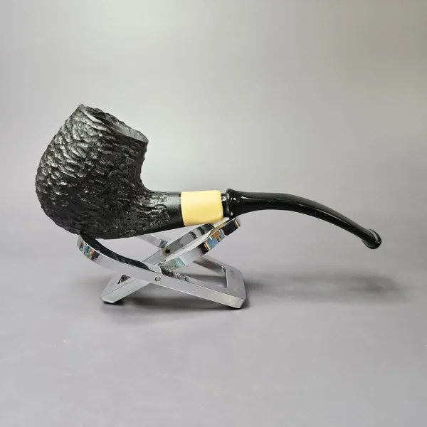 MBSD Briars by Piero Vitale Rusticated Brandy w/ Olivewood Briar Pipe, New - Image 3