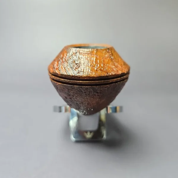RD Pipes by Ron Powell Contast Sandblasted Bulldog Briar Pipe, New - Image 3