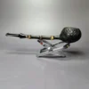 C-Pipe Sandblasted Prince w/ Bamboo Handmade Briar Pipe, New - Image 4