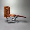 Pipe Tristan Ammonite Rusticated Poker Sitter Handmade Briar Pipe, New - Image 4