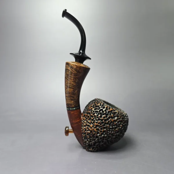 Moonlight Pipes "Sprouting Seed" Handmade Briar Pipe, New - Image 4