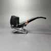 4th Generation Klassisk 401 Sandblasted Bent Billiard Estate Briar Pipe, Unsmoked - Image 4
