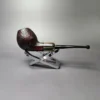 Mina Pipes Sandblasted Belge w/ Horn Estate Briar Pipe, Unsmoked - Image 4
