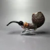 Ser Jacopo Delecta Maxima R1 Rusticated Brandy Estate Briar Pipe, Italian Estates - Image 4