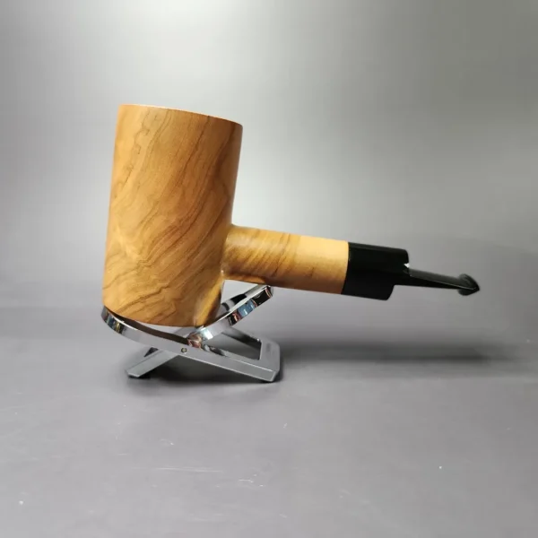Mario Grandi XL Smooth Poker Estate Olive Wood Pipe, Italian Estates - Image 4