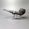 Elwood (by Ferndown) Bark Bulldog w/Silver Estate Briar Pipe, English Estates - Image 4