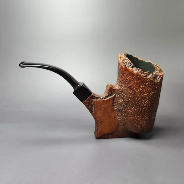 Dane Craft S Partially Sandblasted Freehand Estate Briar Pipe, American Estates - Image 4