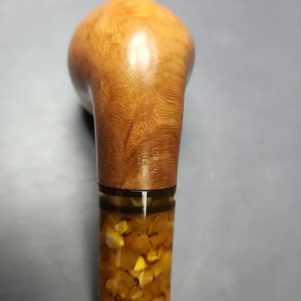 Savinelli Miele 642 Smooth Bent Apple Estate Briar Pipe, Italian Estates, 6mm - Image 4