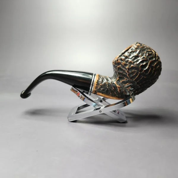 Peterson Dublin Filter XL02 Rusticated Apple Briar Pipe, Fishtail, New, 9mm - Image 4
