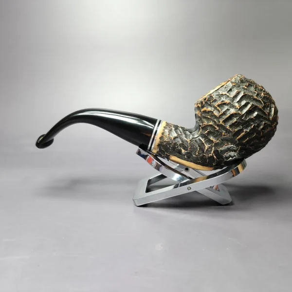 Peterson Dublin Filter XL02 Rusticated Apple Briar Pipe, Fishtail, New, 9mm - Image 4