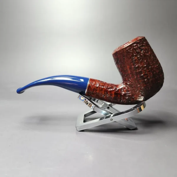 Savinelli Unica U61 Rusticated Bent Billiard Briar Pipe, 6mm, New - Image 4