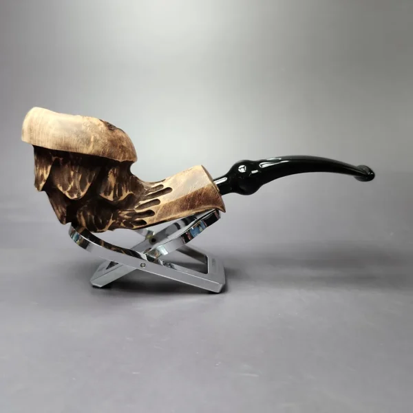 Nording Spruce Matte Rusticated Freehand Estate Briar Pipe, Unsmoked - Image 4