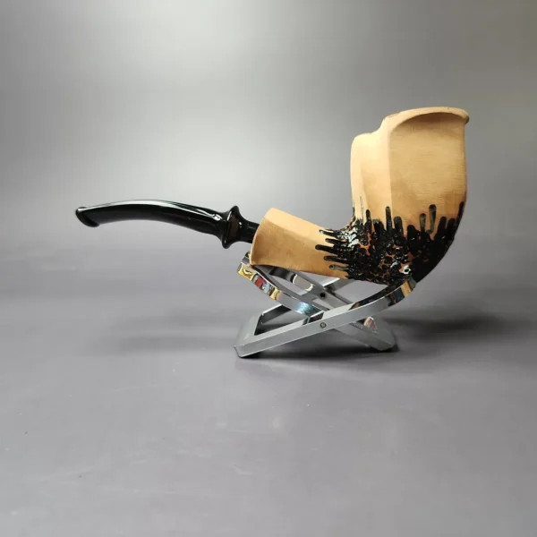Nording Signature Partially Rusticated Freehand Estate Briar Pipe, Unsmoked - Image 4