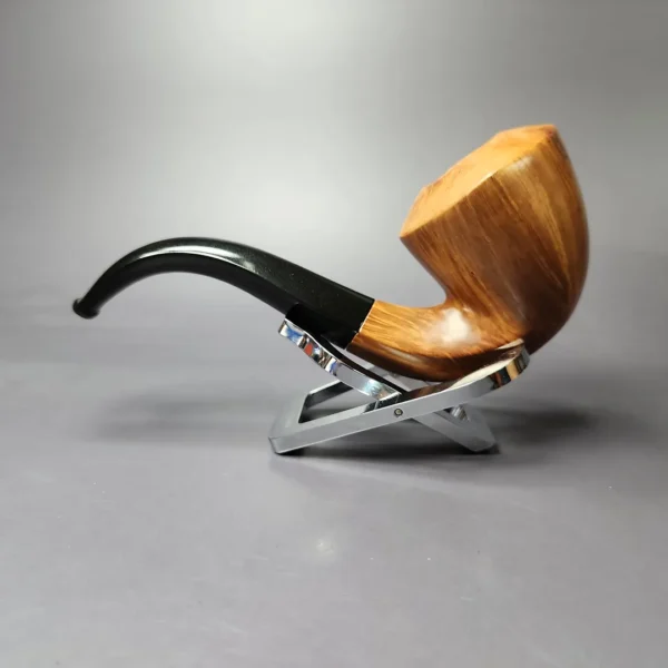 Ed Burak Connoisseur Smooth Panel Calabash Estate Briar Pipe, American Estates - Image 4