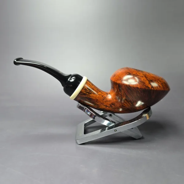 Stanwell N2 by Nanna Ivarsson Smooth Rhodesian Estate Briar Pipe, 9mm, Unsmoked - Image 4