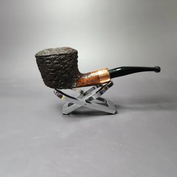 4th Generation (by Ascorti) Forza Grappa 1897 Rusticated Dublin Estate Briar Pipe, Unsmoked - Image 4