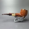 LCS Briars 2024 3 Star Smooth Apple w/ Horn Estate Briar Pipe, English Estates, 9mm - Image 4