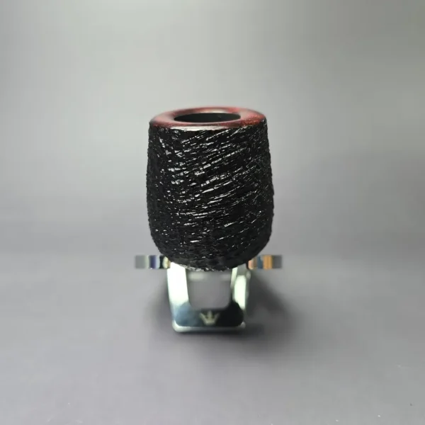 J Mouton Partially Sandblasted Liverpool Handmade Briar Pipe, New - Image 4