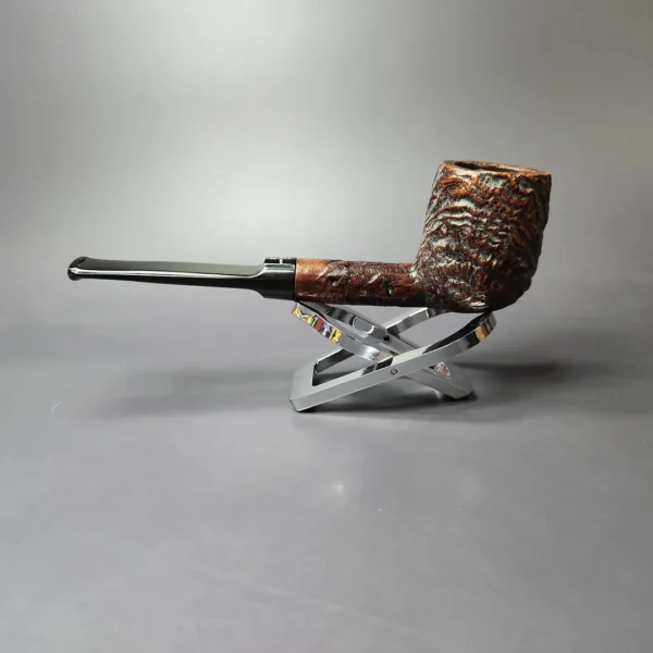 Barling King 6199 Sandblasted Billiard Estate Briar Pipe, English Estates - Image 5
