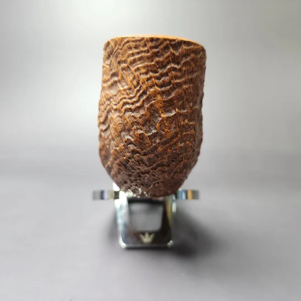 Il Ceppo Partially Sandblasted Horn Estate Briar Pipe, Italian Estates - Image 5