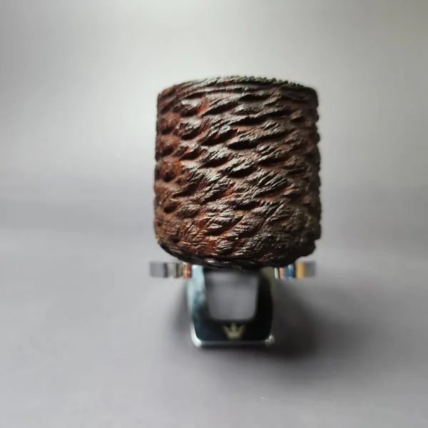 4th Generation (by Ascorti) Forza Grappa 1957 Rusticated Pot Estate Briar Pipe, Unsmoked - Image 5